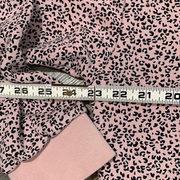 adidas Her Studio London Trefoil French Terry Animal Print Sweatshirt Size M - Picture 15 of 16